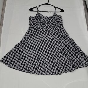 Black and White Patterned Dress